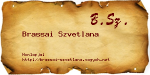 Brassai Szvetlana névjegykártya